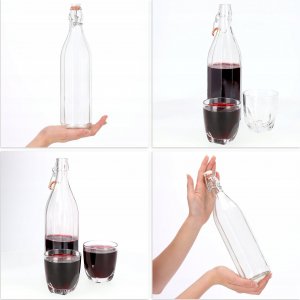 Kadax Szklana Butelka Z Korkiem Na Oliwę Sok 0,75L 6szt 5