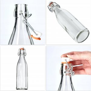 Kadax Szklana Butelka Z Korkiem Na Oliwę Sok 0,75L 6szt 7