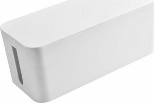 Organizer Aptel POJEMNIK na Listwy Kable Organizer Kabli Przewodów 23,5x11,5x12cm biały AG963A 2