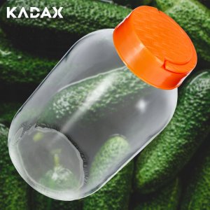 Kadax Słój Do Kiszenia Ogórki Wino Ze Szczypcami 4 L 3