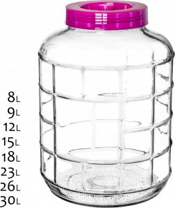 Kadax Słój Słoik Szklany Na Ogórki Kapustę Wino 5 L 7