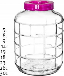 Kadax Słój Słoik Szklany Na Ogórki Kapustę Wino 5 L 8