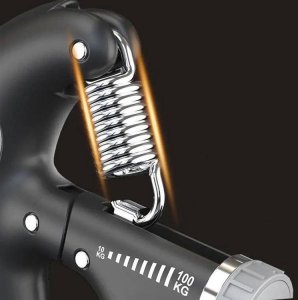 Aptel ŚCISKACZ do Rąk z Regulacją Ćwiczenie Mięśni Przedramienia Uścisku 10-100kg FT15C 4