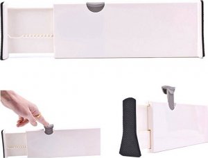 Aptel PRZEGRODA Szuflady Regulowany Organizer do Szuflady Kuchennej 37,5-54cm AG749A 4