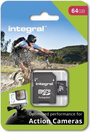 Karta Integral For Action Camera MicroSDXC 64 GB Class 10  (INMSDX64G10-ACTION) 1