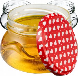 Kadax 50x Słoiki Szklane 300ml Na Przetwory Dżem Miód 1