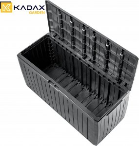 Skrzynia ogrodowa Kadax KADAX Skrzynia Ogrodowa Balkonowa 290L Antracyt 2
