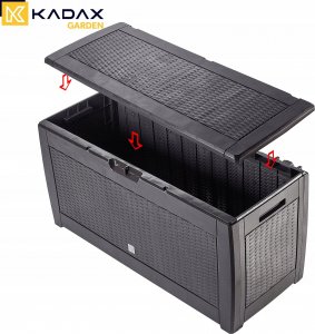 Skrzynia ogrodowa Kadax KADAX Skrzynia Ogrodowa Balkon Taras 310L Brązowy 10