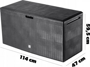 Skrzynia ogrodowa Kadax KADAX Skrzynia Ogrodowa Taras Balkon 290L Antracyt 3