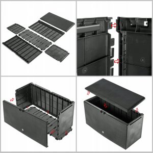 Skrzynia ogrodowa Kadax KADAX Skrzynia Ogrodowa Taras Balkon 290L Antracyt 6