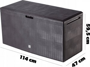 Skrzynia ogrodowa Kadax KADAX Skrzynia Ogrodowa Taras Balkon 290L Brązowy 3