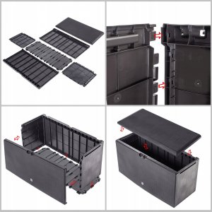 Skrzynia ogrodowa Kadax KADAX Skrzynia Ogrodowa Taras Balkon 290L Brązowy 6