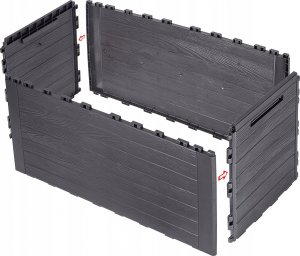 Skrzynia ogrodowa Kadax KADAX Skrzynia Ogrodowa Taras Balkonowa 280L Brąz 9