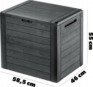 Skrzynia ogrodowa Kadax KADAX Skrzynia Ogrodowa Taras Balkon 140L Antracyt 3