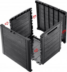 Skrzynia ogrodowa Kadax KADAX Skrzynia Ogrodowa Taras Balkon 140L Antracyt 7