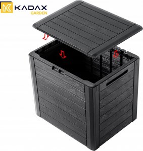 Skrzynia ogrodowa Kadax KADAX Skrzynia Ogrodowa Taras Balkon 140L Antracyt 8