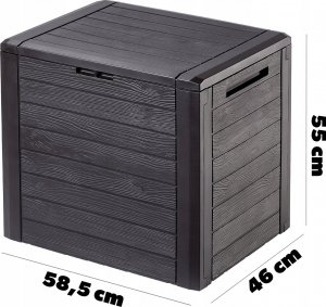 Skrzynia ogrodowa Kadax KADAX Skrzynia Ogrodowa Taras Balkonowa 140L Brąz 3