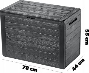 Skrzynia ogrodowa Kadax KADAX Skrzynia Ogrodowa Taras Balkon 190L Antracyt 3
