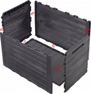 Skrzynia ogrodowa Kadax KADAX Skrzynia Ogrodowa Taras Balkonowa 190L Brąz 7