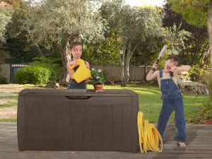 Skrzynia ogrodowa Kadax Keter Skrzynia 270L Ogrodowa Balkonowa Hollywood 2