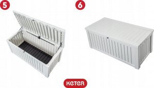 Skrzynia ogrodowa Kadax Skrzynia Ogrodowa Balkonowa Siedzisko Pojemna 570L 11