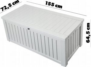 Skrzynia ogrodowa Kadax Skrzynia Ogrodowa Balkonowa Siedzisko Pojemna 570L 2