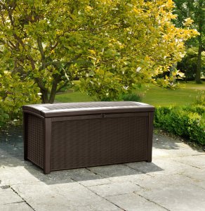 Skrzynia ogrodowa Kadax Skrzynia Ogrodowa Na Balkon Kufer Siedzisko 416L 6