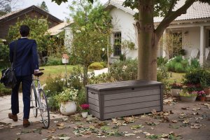 Skrzynia ogrodowa Kadax Skrzynia Schowek Ogrodowy Balkonowy Siedzisko 455L 2