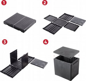 Skrzynia ogrodowa Kadax Skrzynia Ogrodowa Balkonowa City Storage Box 113 L 4