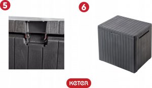 Skrzynia ogrodowa Kadax Skrzynia Ogrodowa Balkonowa City Storage Box 113 L 5