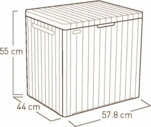 Skrzynia ogrodowa Kadax Skrzynia Ogrodowa Balkonowa Na Narzędzia 113 L 4