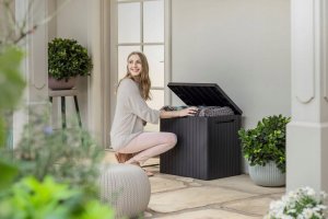 Skrzynia ogrodowa Kadax Skrzynia Ogrodowa Balkonowa Na Narzędzia 113 L 9