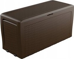 Skrzynia ogrodowa Kadax Keter Skrzynia Ogrodowa Box Samoa 270L Rattan Brąz 3