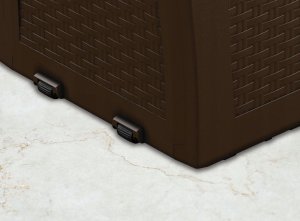 Skrzynia ogrodowa Kadax Keter Skrzynia Ogrodowa Box Samoa 270L Rattan Brąz 7