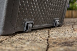 Skrzynia ogrodowa Kadax Skrzynia Ogrodowa Balkonowa Do Ogrodu Grafit 280 L 4