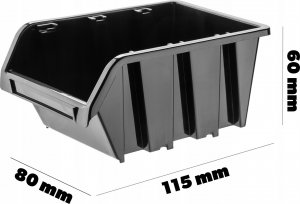 Kadax Pojemnik Kuweta Magazynowy Warsztatowy 115x80x60mm 3