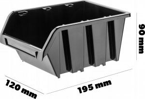 Kadax Pojemnik Kuweta Magazynowy Warsztatowy 195x120mm 3