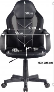 Fotel Furniture 4 Gamers FG-C18 Czerwony 5