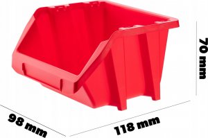 Kadax Pojemnik Kuweta Magazynowa Warsztatowa 118x98x70mm 3