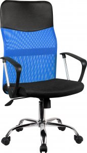 Krzesło biurowe Fabryka Mebli Akord Fotel biurowy OCF-7 materiałowy - Niebieski 1