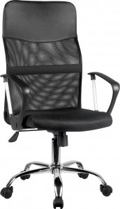 Krzesło biurowe Fabryka Mebli Akord Fotel biurowy OCF-7 materiałowy - Czarny 1