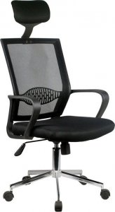 Krzesło biurowe Fabryka Mebli Akord Fotel biurowy OCF-9 materiałowy - Czarny 1
