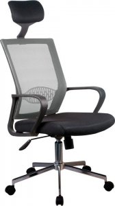 Krzesło biurowe Fabryka Mebli Akord Fotel biurowy OCF-9 materiałowy - Szary 1
