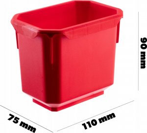 Kadax Pojemnik Magazynowy Pojemniki Warsztatowe 6x 11cm 3