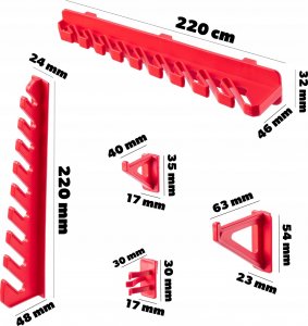Kadax KADAX Tablica Narzędziowa Ścianka 116x78cm 80 el 5