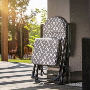 Kadax KADAX Leżak Ogrodowy Fotel Plażowy Z Podnóżkiem 6