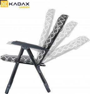 Kadax KADAX Fotel Leżak Ogrodowy Plażowy Składany 110 kg 9