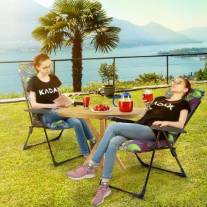 Kadax Fotel Leżak Ogrodowy Plażowy Regulowany 110kg 8