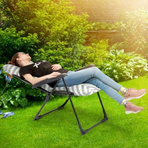 Kadax Fotel Leżak Ogrodowy Plażowy Regulowany 110kg 5