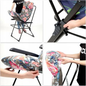 Kadax Fotel Leżak Ogrodowy Plażowy Regulowany 110kg 7